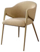 Light Luxury Postmodern Minimalist Dining Chair, Beige