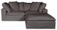 First of A Kind Clay Nook Modular Sectional Livesmart Fabric Light Gray