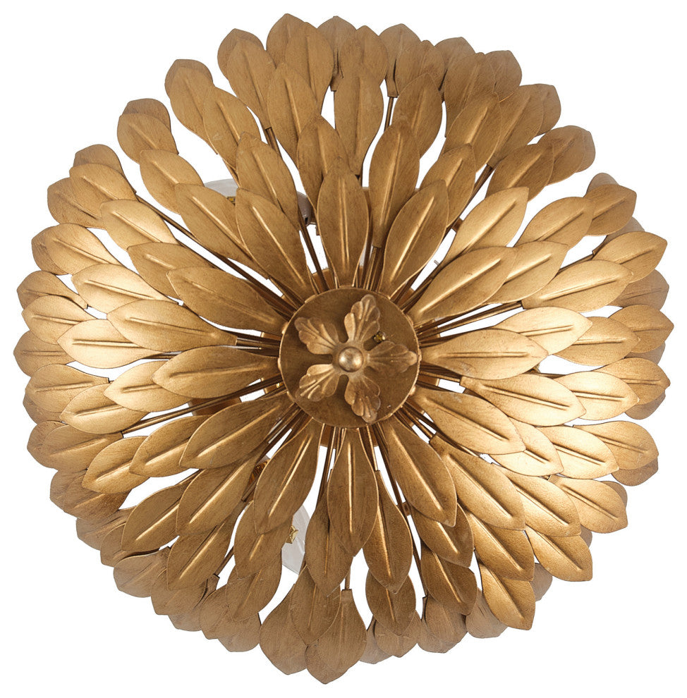 Flower Semi-Flush Mount Lighting, 3 Light