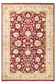 Theinni Square One-of-a-Kind Hand-Knotted Area Rug Red, 4'2"x6'4"