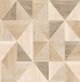Simpson Light Brown Geometric Wood Wallpaper Bolt