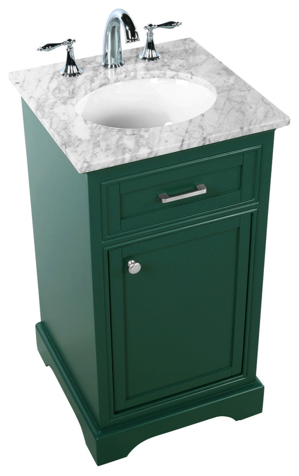 Amber Single Bathroom Vanity, Blue, Green, 19"