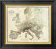 "Mountains of Europe, 1854"  by Alexander Keith Johnston, 20x18"