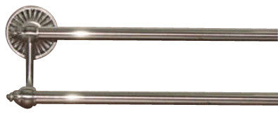 Tuscany Bath 24" Double Towel Rod - Brushed Satin Nickel