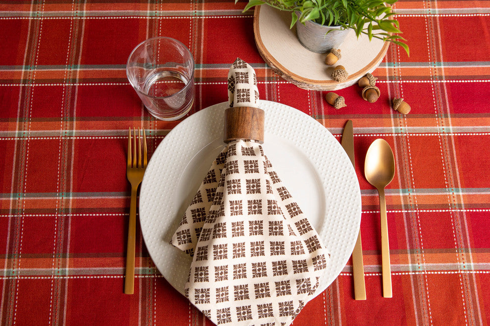 Heirloom Diamond Printed Napkin, Set of 6