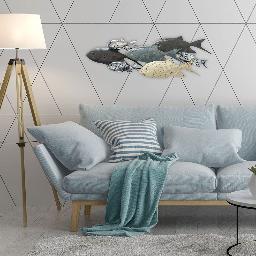Coastal School of Fish Wall Decor
