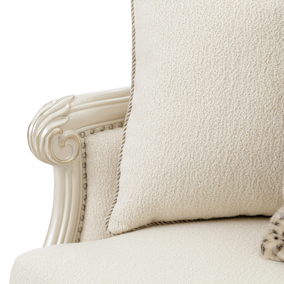 Chamberi BouclÃ© Sectional Sofa - French Vanilla/Classic Pearl