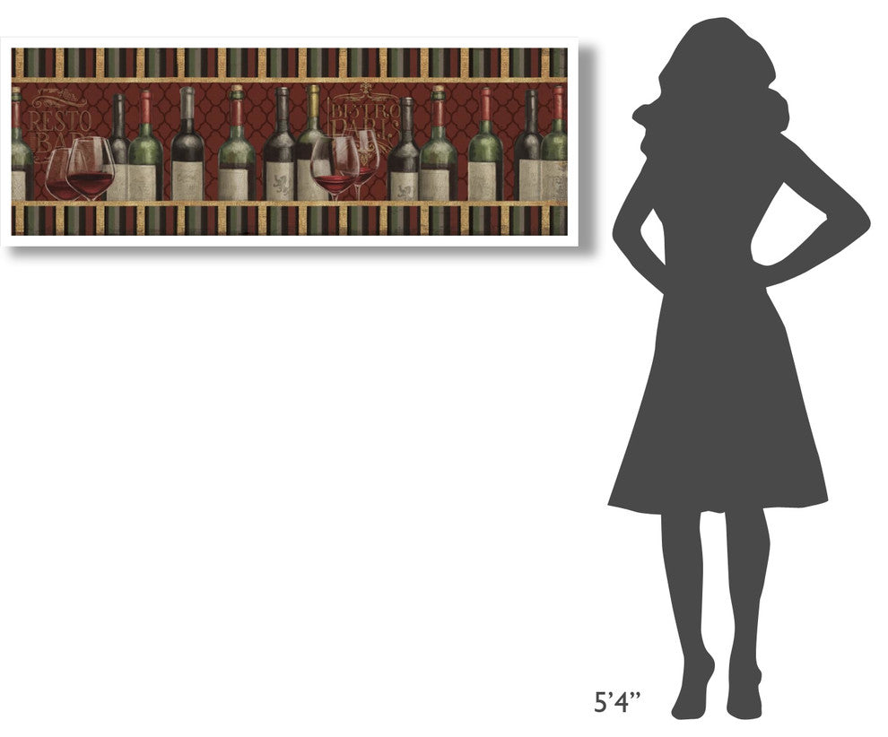 "Bistro Paris V" Digital Paper Print by Janelle Penner, 56"x20"