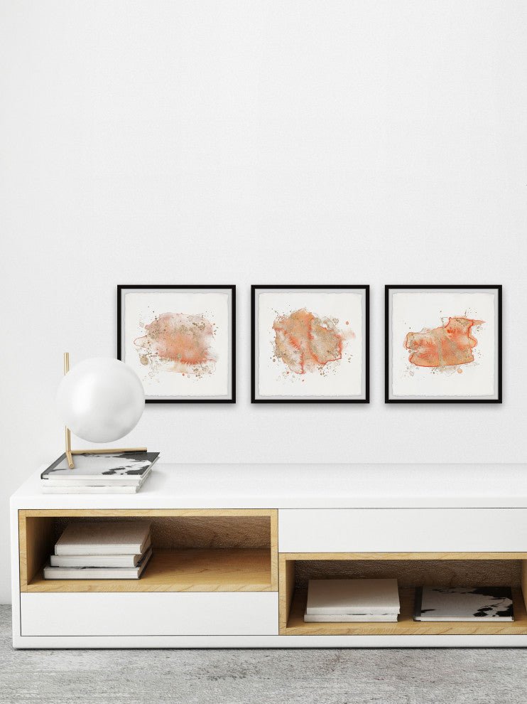 Smoke of Deceit Triptych, 3-Piece Set, 24x24 Panels
