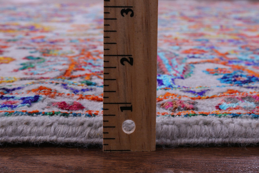 8' 1" X 10' 1" Persian Wool & Silk Handmade Rug - Q15791