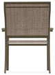 Bazza Sling Stackable Outdoor Dining Chair, Augustine Fennel/Beachwood