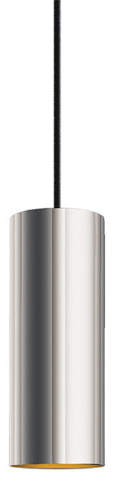 Novo Short Reflector Ring Acrylic Single Pendant Polished Chrome Socket
