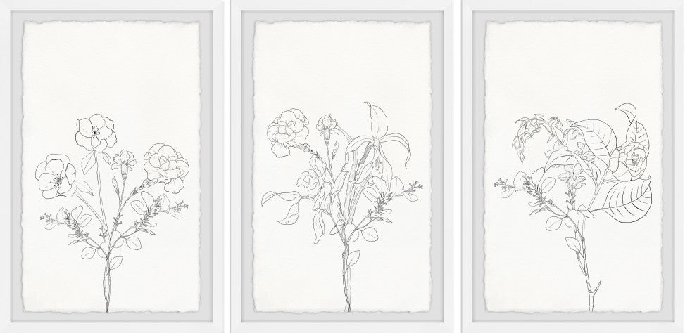Plant Dreams Triptych, Set of 3, 30x45 Panels