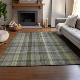 Premium Machine Washable Mayfield AMF534 Gray 2'6" x 3'10" Rug