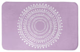 Centered Purple Boho Circle 21x34 Bath Mat