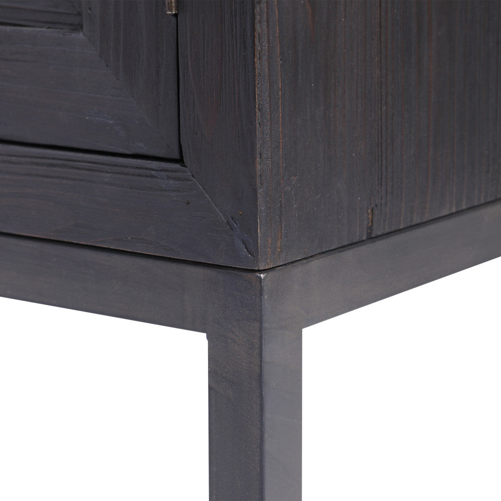 Uttermost Aiken Dark Walnut 2 Door Cabinet