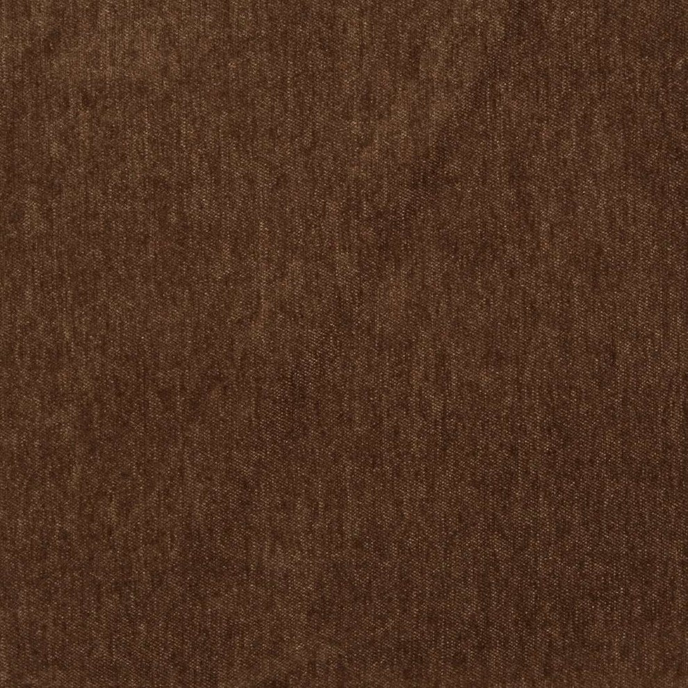 Cafe Brown, Solid Plush Soft Chenille Upholstery Fabric By The Yard