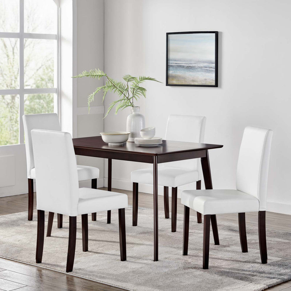 Prosper 5 Piece Dining Set EEI-4178-CAP-WHI