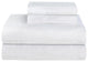 Pointehaven 170 Flannel Sheet Set, Snow Flakes White, King