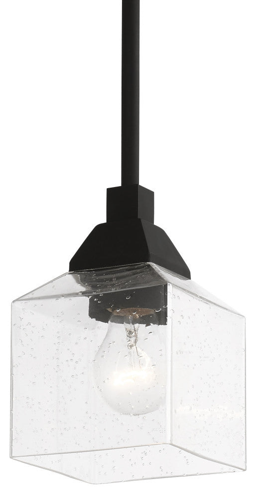 Aragon 1 Light Black Mini Pendant