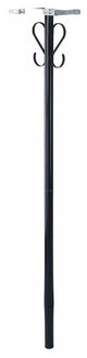 Gibraltar PBK00000 Premium Round Steel Mailbox Post, Black, 56" High