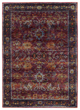 Adeline Floral Persian Red and  Multi Area Rug, 1'10"x3'2"