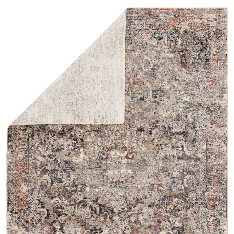 Jaipur Living Niran Medallion Gray/Rust Area Rug, 12'x15'6"