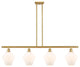 Innovations 516-4I-SG-G651-8 4-Light Island Light, Satin Gold