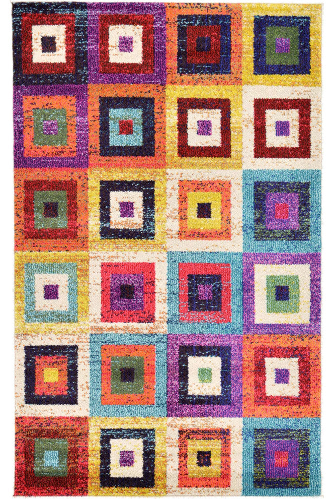 Rug Unique Loom Estrella Multi Rectangular 3' 3 x 5' 3