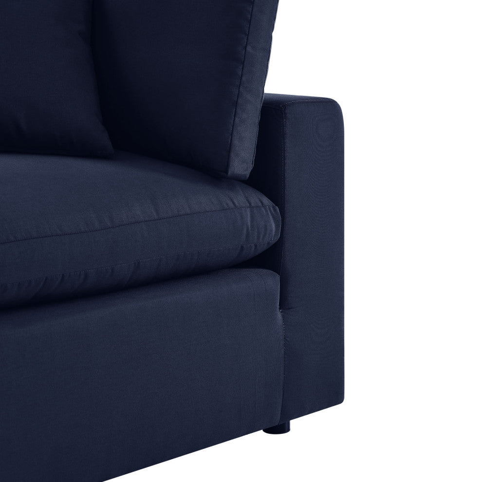 Modular Lounge Sectional Deep Sofa Set, Blue Navy, Modern, Outdoor Hospitality