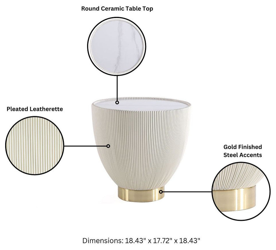 Modern Anderson Coffee Table, End Table & End Table Upholstered