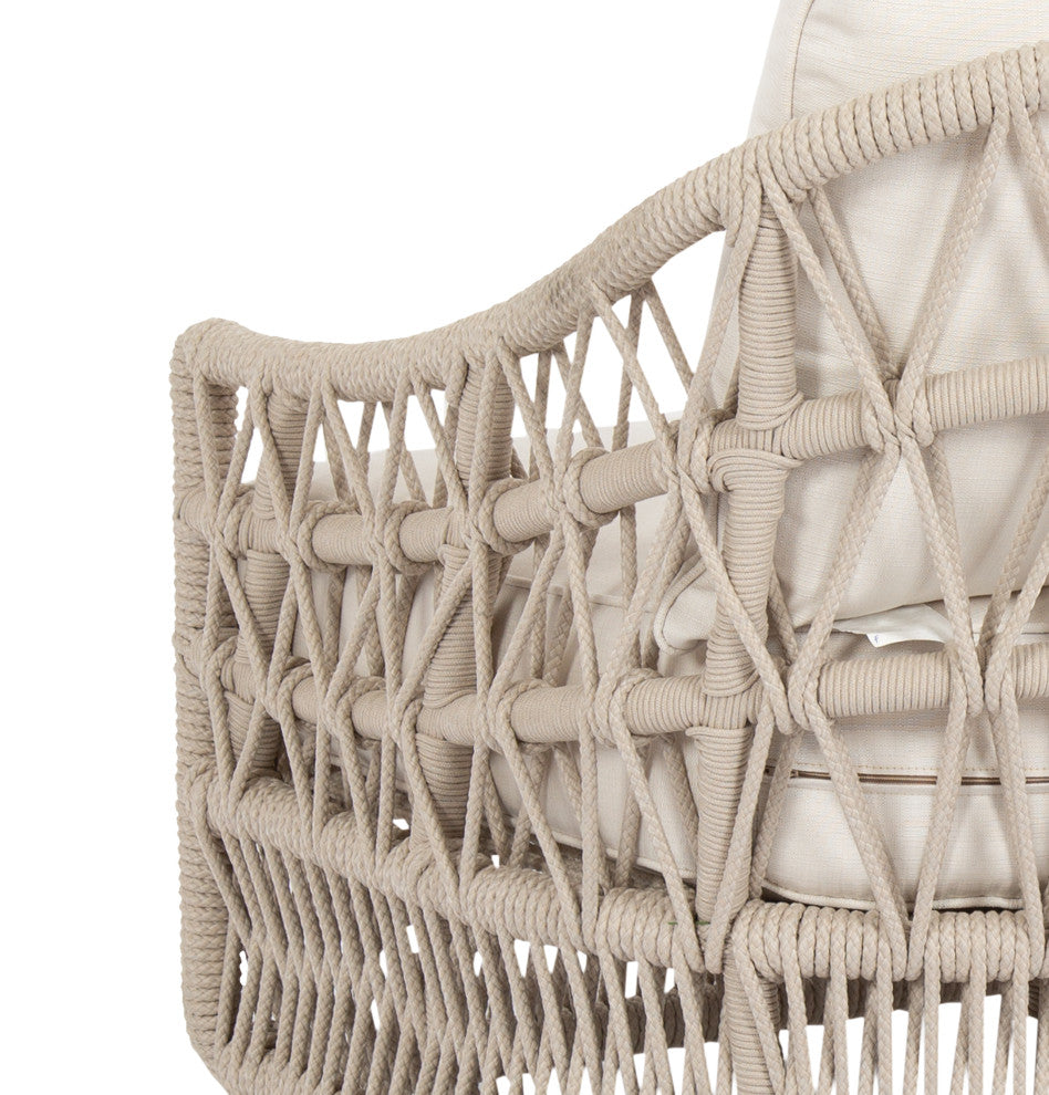 Dana Rope Spectrum Carbon Self Welt Outdoor Sofa
