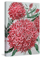 "Wool Flowers" Painting Print on Canvas