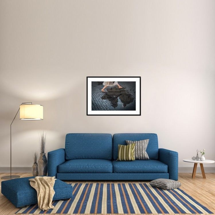 "Jump" Framed Digital Print by Antonio Convista, 44x32"
