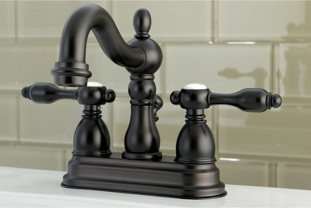 Kingston Brass 4" Centerset Bathroom Faucet, Oil Rubbed Bronze