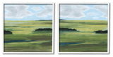 Rustic Green Valley Trees ,12 x 12