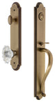 Arc 1-Piece Dummy Handleset, S Grip and Biarritz Knob, Vintage Brass, 848413