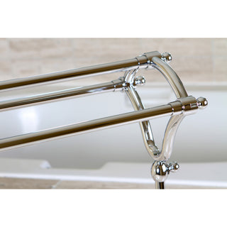 Kingston Brass Pedestal Y-Type Towel Rack, Polished Chrome