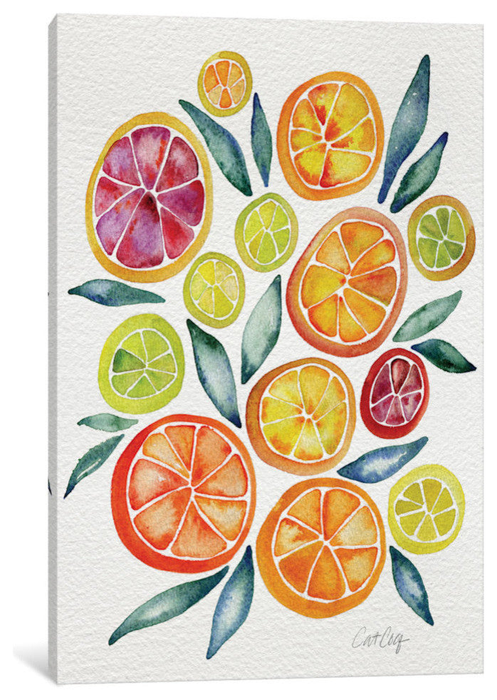 "Citrus Slices Artprint" by Cat Coquillette, 26x18x1.5