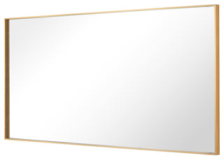 Rectangle Metal Framed Wall Mirror Bathroom Vanity Mirror, Gold, 20"x30