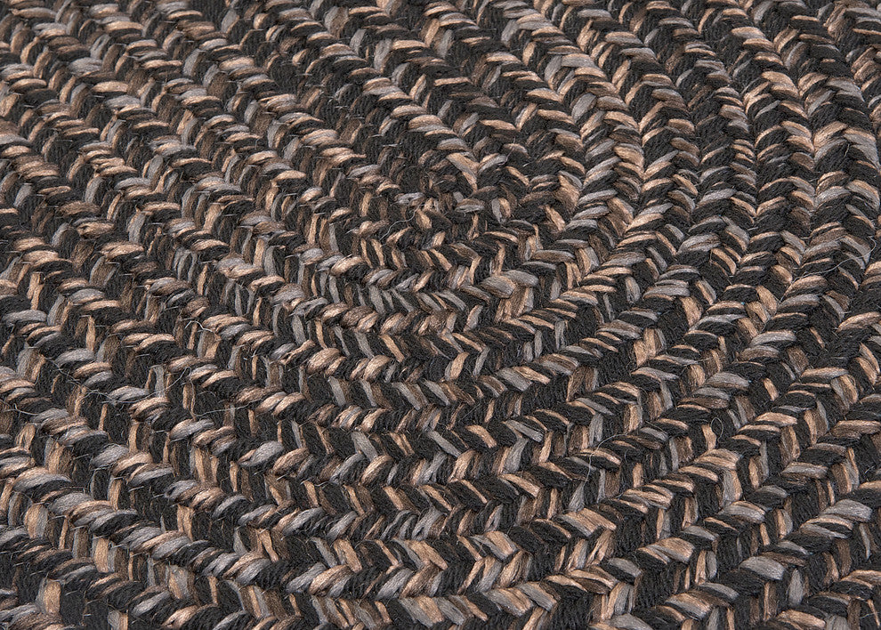 Hayward Rug, Black, 14"x17" Swatch Sample