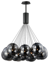 Black LED Pendant from the Burst Collection
