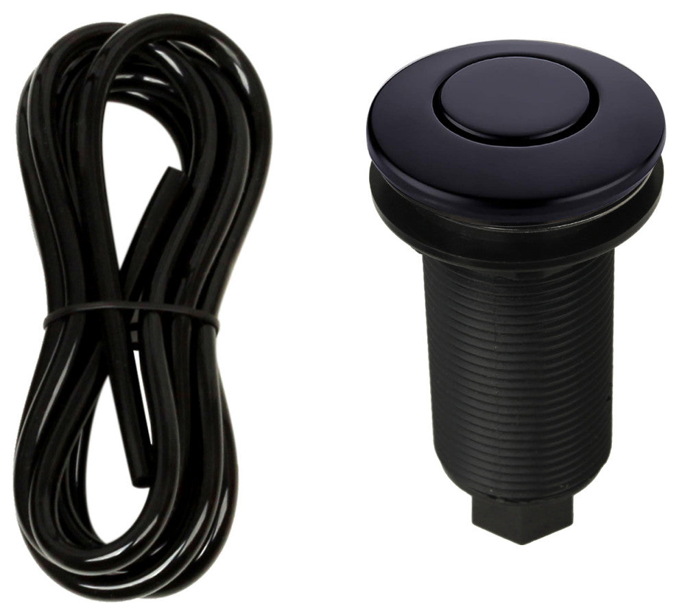 Copper Garbage Disposal Air Switch With Air Hose 5 Years Warranty, Matte Black