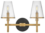 Marten LED Vanity, Heritage Brass