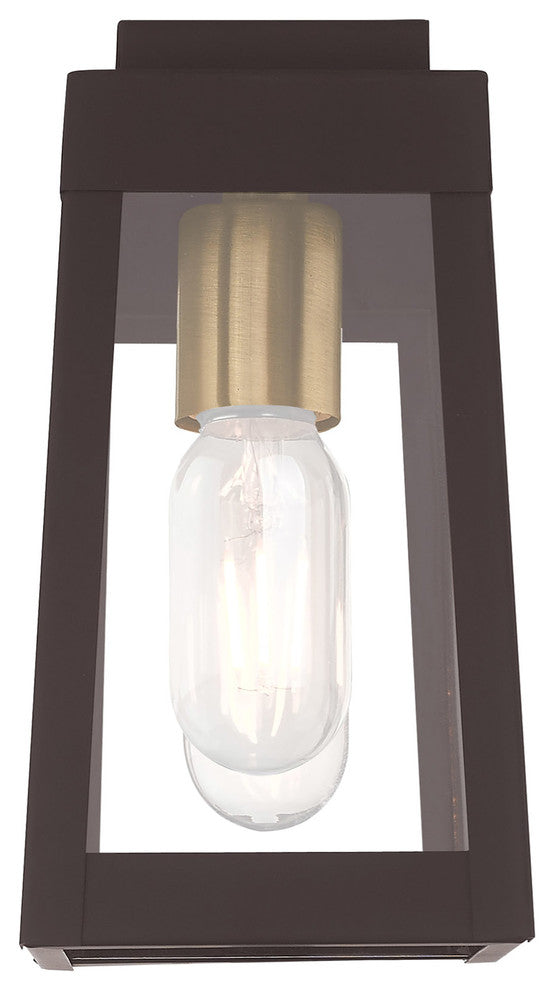 Livex Lighting Bronze 1-Light Outdoor Wall Lantern