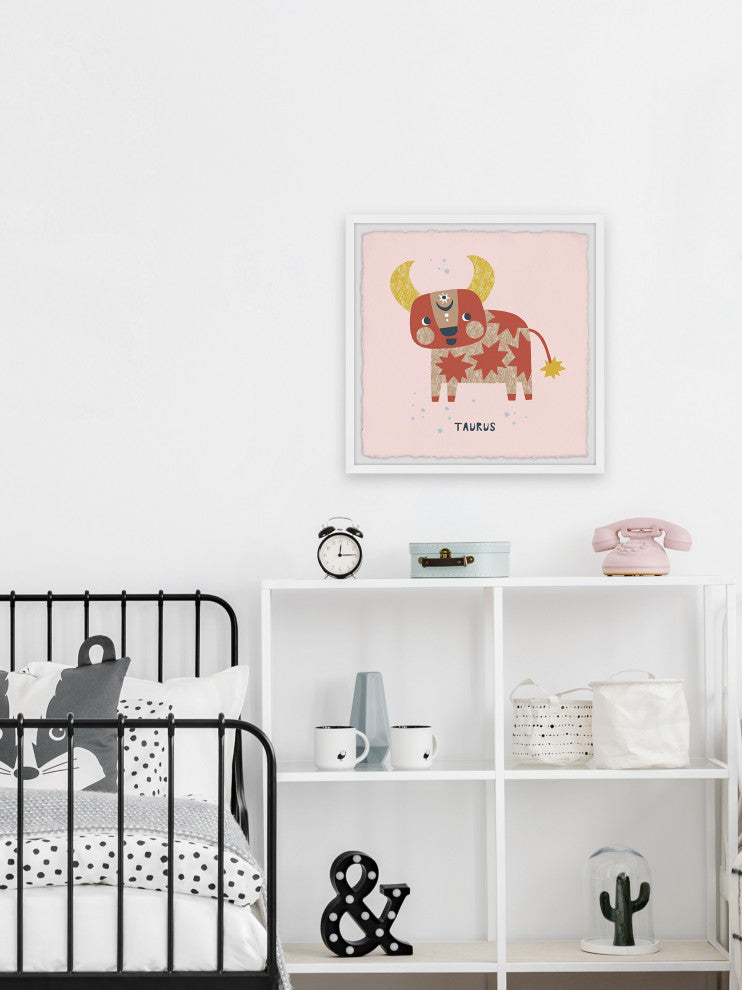 "Taurus" Framed Painting Print, 18x18