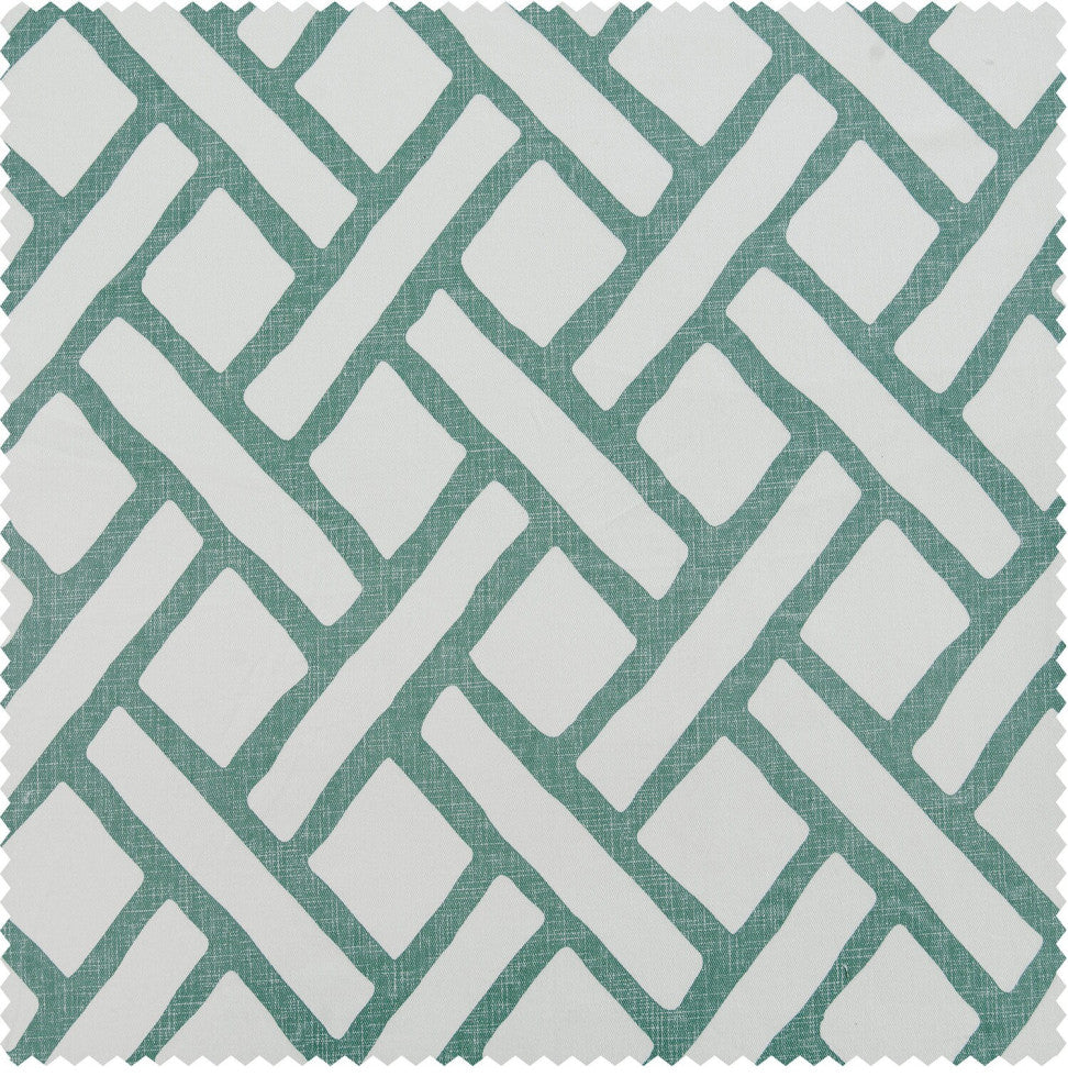 Garden Path Slate Blue Printed Cotton Fabric Sample, 4Wx4L
