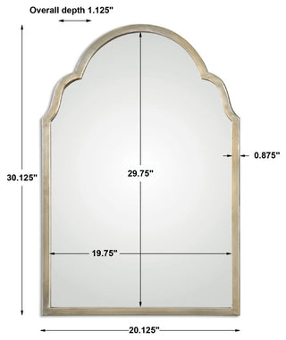 Uttermost Brayden Petite Silver Arch Mirror