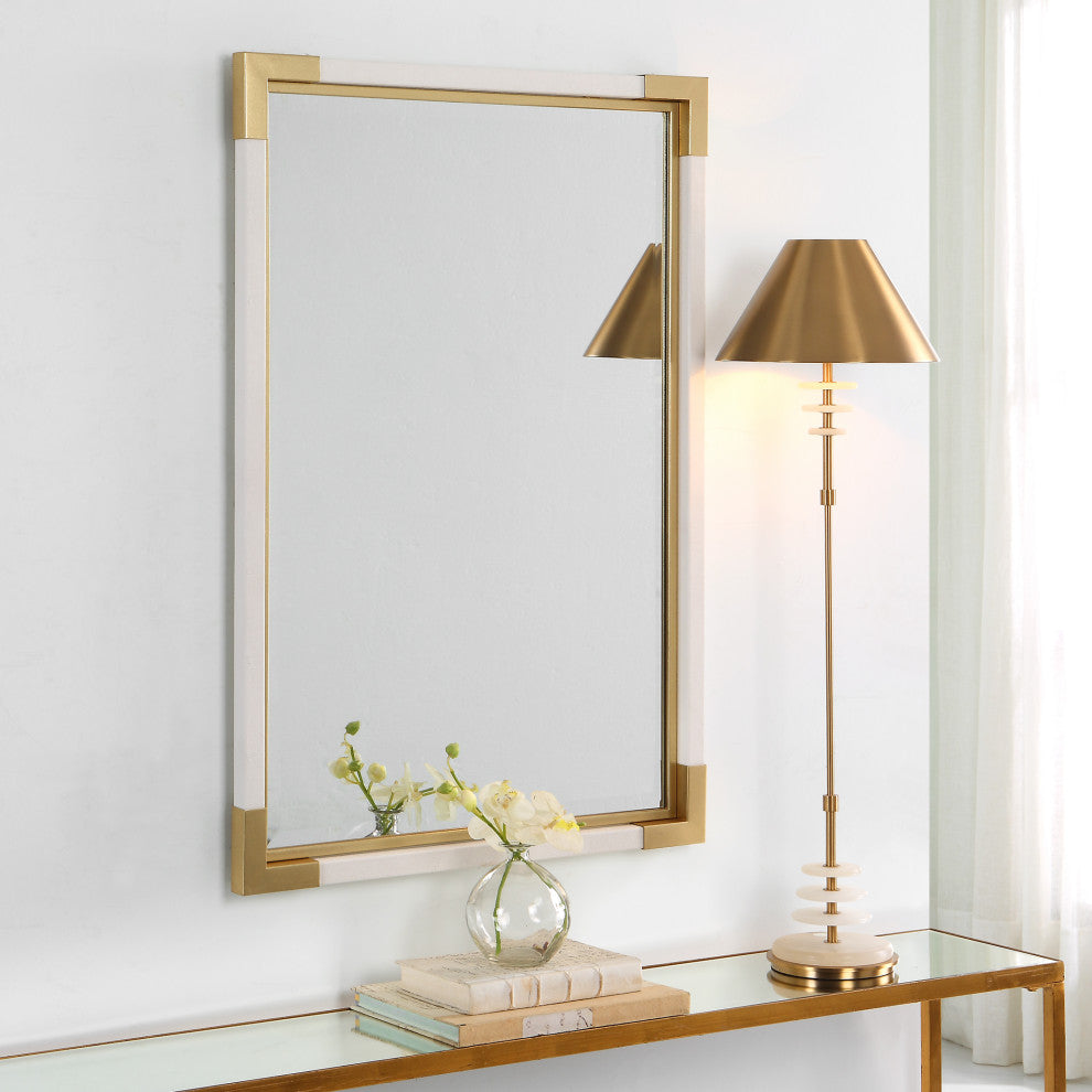 Uttermost UT-9879 Mirror from the Malik collection, Gold Leaf