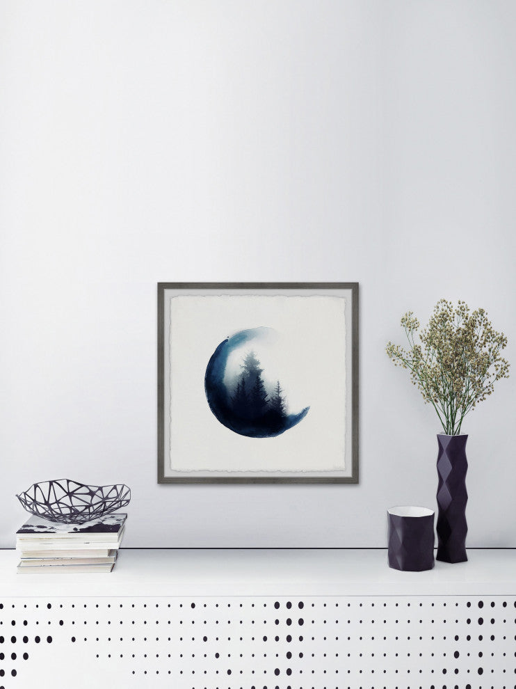 "Clouded Forest" Framed Painting Print, 12"x12"